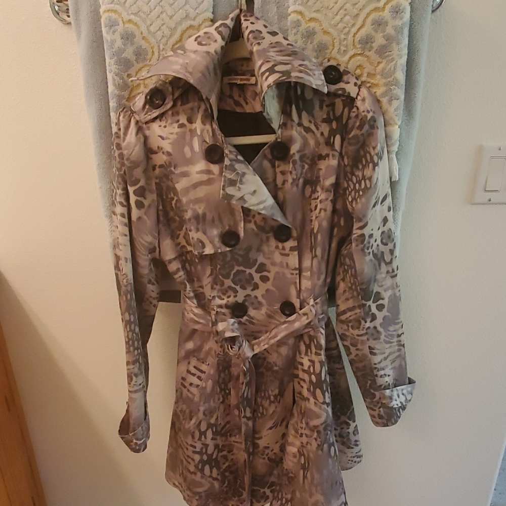 Leopard Trench Coat